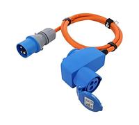 76232 Cable de extensión 3G2,5mm2 1,5m goma naranja Enchufes adicionales: 2 G...