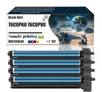 76C0PK0 76C0PV0 Unidad de Tambor Compatible con impresoras Lexmark CS921de CS923de CX921de CX922de CX923dte CX923dxe, Piezas de Repuesto. Contiene Chip e impresión nítida/180(4-Pack BK/C/M/Y)