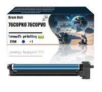 76C0PK0 76C0PV0 Unidad de Tambor Compatible con impresoras Lexmark CS921de CS923de CX921de CX922de CX923dte CX923dxe, Piezas de Repuesto. Contiene Chip e impresión nítida/180(1 Pack Cyan)