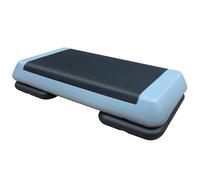 76cm/28.5" Adjustable Workout Aerobic Stepper in Fitness & Exercise Step Platform Trainer with 2 Risers Gray Black
