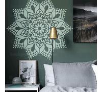 76cm Mandala Round Flower Lotus Plantilla Para Paredes Pintura De Mandala Grande Plantillas Grandes Marcos De Decoración Patrón De Muebles Las Semillas Decoración Suelo Patrones De Nicho De