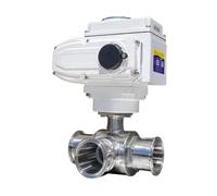 76m m 3 maneras motorizaron la bola Q911F-16P tri abrazadera tipo virola eléctrica(L TYPE-220VAC)