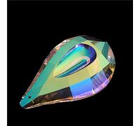 76mm transparente/AB calidad cristal lámpara prisma colgantes piezas Sun Catcher para el hogar, AB, 1 pieza