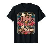 76th Birthday Made in 1950 Tropical Flamingo 76 Year Old Camiseta