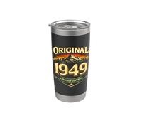 77 Cumpleaños Hombre regalo Vintage Año 1949 Vaso térmico de acero inoxidable de doble pared