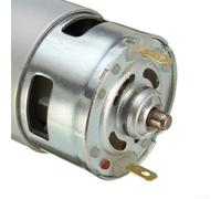 775 DC Motor 12V-36V 3500-9000RPM Rodamiento de bolas Alto par Silencioso con ventilador para herramientas eléctricas DIY Juguetes Coche Modelos Electrónicos Brazo Robots 5 mm Eje