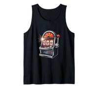 777 Diseño de la suerte del bote de la máquina tragamoned Camiseta sin Mangas