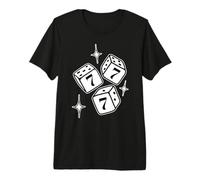 777 Manifestación de Estrellas de Dados de números de ángel Camiseta Premium