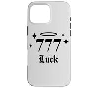 777 Número Ángel Suerte Carcasa para iPhone 16 Pro Max