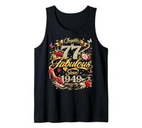 77th Birthday Queen Chapter 77 Fabulous Since 1949 Women Camiseta sin Mangas