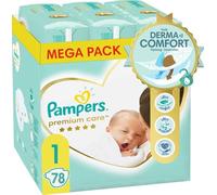 78 PAMPERS PREMIUM CARE Pañales talla 1, 2 - 5 kg, New BABY, NEWBORN