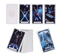 78 Pieces Inspiration Oracle Deck Set - Skeleton Themed Spiritual Cards for Fortune Telling Meditation | Dark Design Paper Deck for Beginners Men Travel Journaling Parties Birthdays Compact Guidance