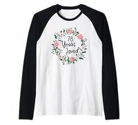 78 Years Loved Men Women Floral 78 Year Old 78th Birthday Camiseta Manga Raglan