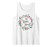 78 Years Loved Men Women Floral 78 Year Old 78th Birthday Camiseta sin Mangas