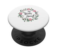 78 Years Loved Men Women Floral 78 Year Old 78th Birthday PopSockets PopGrip Adhesivo