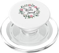 78 Years Loved Men Women Floral 78 Year Old 78th Birthday PopSockets PopGrip para MagSafe