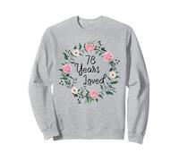 78 Years Loved Men Women Floral 78 Year Old 78th Birthday Sudadera