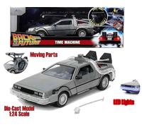 78144 Back To The Future Parte 1 1982 DeLorean Luces Modelo 1/24 Fundido