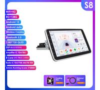 7862 DSP Carplay Android 1Din Universal giratorio AutoRadio reproductor de vídeo Multimedia Radio de coche GPS Navi Audio estéreo 4G WIFI SWC P1