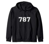 787 Número Puerto Rico Código De Área Boricua Puertorriqueño Sudadera con Capucha