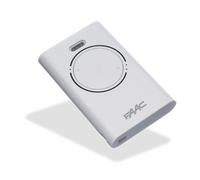 787007 FAAC - Mando a distancia para automatización de puertas XT2 433 SLH LR de 2 canales, color blanco, 433 MHz