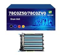 78C0Z50 78C0ZV0 Unidad De Tambor Compatible para Lexmark CX421adn CX522ade CX622ade CX625adhe MC2325adw MC2425adw MC2535adw MC2640adwe Impresoras, 125000 Páginas,78C0Z50/78C0ZV0-1 Set