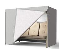 78Henstridge - Funda para hamaca (3 plazas, impermeable, resistente al polvo, transpirable, para muebles, 220 x 170 x 125 cm), color gris