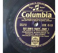 78rpm 12" STANLEY HOLLOWAY old sam`s party DX 512