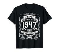 78th Birthday Gifts for Men 78yr 78 Years Old Vintage 1947 Camiseta