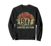 78th Birthday Gifts Vintage October 1947 78 Years Old Men Sudadera