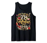 78th Birthday Queen Chapter 78 Fabulous Since 1948 Women Camiseta sin Mangas