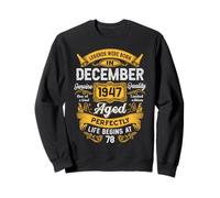 78th Birthday Real Legends December 1947 78 Years Old Men Sudadera