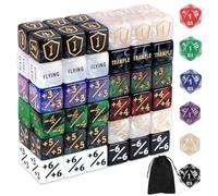 78uds Juego Dados MTG, Incluye Contadores Vida +1/-1 Fichas Mejora Comandante Marcadores Palabras Clave Contadores Escudo y Dados Giratorios 12 Colores para MTG TCG y Accesorios Juegos de Cartas
