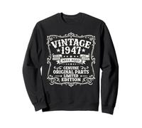 79 Cumpleaños Regalo Hombre y Mujer Vintage Año 1947 Sudadera