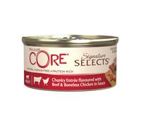 - Wellness Core Chunky para gatos – Carne y pollo – 79 g (lata) - Wellness Core Chunky para gatos – Carne y pollo – 12 x 79 g (Pack ahorro) - Wellness Core Chunky para gatos – Carne y pollo – 24 x 79 g (Pack ahorro)