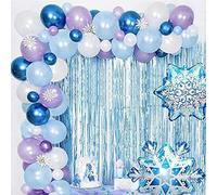 79 globos con motivos de copos de nieve - Globos de aluminio para fiestas de cumpleaños - Decoración temática de invierno