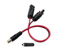 7909 - Cable solar con adaptador 8020, 30 cm | Cubierta de PVC de 14 AWG, accesorio de entrada de alimentación portátil para uso de necesidades de camping