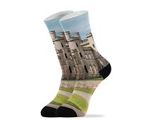 799 Calcetines Para Hombres Y Mujeres Castillo De Lowther Inglaterra Calcetines De Moda Clásicos Calcetines La Bici Suaves Tripulación Calcetines, Para El Uso Diario, Deporte