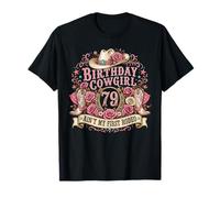 79th Birthday Cowgirl 79 Year Old Country Western Girl Women Camiseta