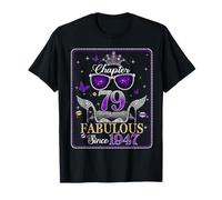 79th Birthday Queen Chapter 79 Fabulous Since 1947 Women Camiseta