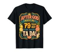 79th Birthday Tropical Vintage 1947 79 Years Old Men Women Camiseta