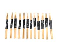 7a Drumstick Maple Wood Tip Wood 12 Pares Conjunto de batería antideslizante para práctica de rendimiento de la banda