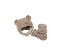7AM Enfant Juego de Gorro y Manoplas para bebé - Gorro y Manoplas con Forro de Sherpa Vegano Unisex para recién Nacido | Juego Chapka, Benji (Teddy)