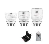 7artisans 16 mm T2.5/105 mm T2.1/135 mm T2.4 Infinte Series - Lente de Cine Manual Profesional de Marco Completo, Compatible con Montura PL, Blanco