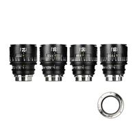 7artisans 24/35/50/85mm T2.1 Infinte Series - Lente de Cine Manual Profesional de Fotograma Completo, Compatible con Montura EF para Fotografía y Cine, Color Negro