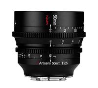 7artisans 25mm/35mm/50mm T1.05 Lente de gran apertura Cine gran angular Enfoque manual de baja distorsión Mini lente de cine (50mm T1.05, para Fuji X)