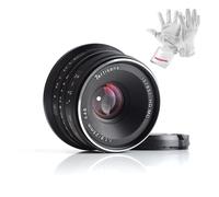 7artisans 25mm F1.8 APS-C Large Aperture Manual Focus Fixed Lens for Olympus and Panasonic Micro Four Thirds MFT M4/3 Cameras - Black