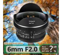 7Artisans ojo de pez de 6 mm f/2 Montura Sony E (APS-C)