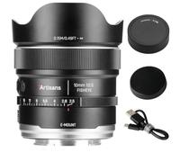 7artisans AF 10 mm F2.5 - Objetivo de ojo de pez para montura E | Full Frame, 510 g, distancia de ajuste cercano de 0,15 m, para vídeos, retratos y fotos de animales, compatible con Sony E