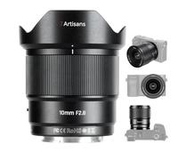 7Artisans AF 10 mm F2.8 - Objetivo de enfoque automático ultra gran angular para cámaras E Mount APS-C, apertura F2.8, carcasa metálica, diseño compacto de 232 g, actualización de firmware USB-C